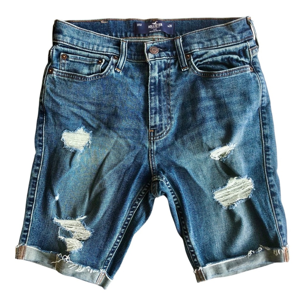 Hollister Slim Epic Flex Jean Shorts Hi-Rise W28